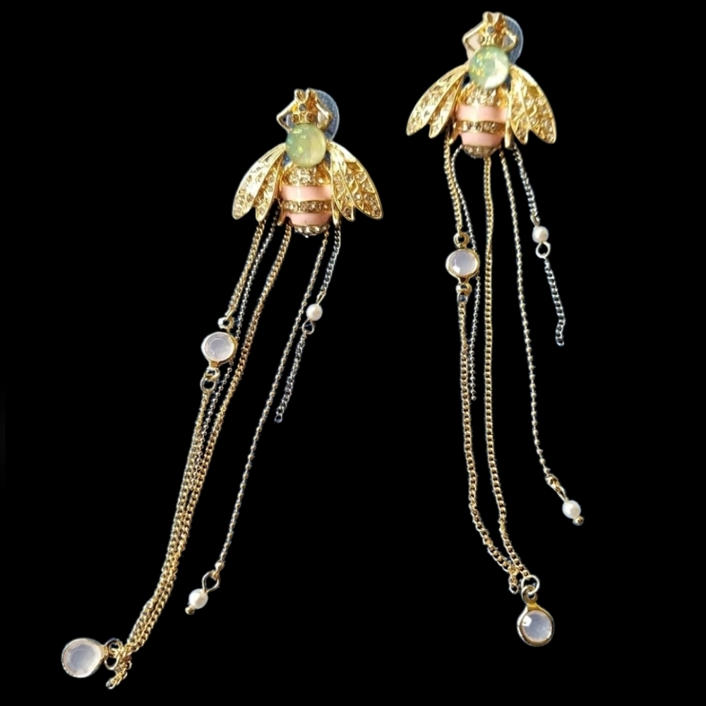 Beautiful Flying Insect Earrings - NWOT
